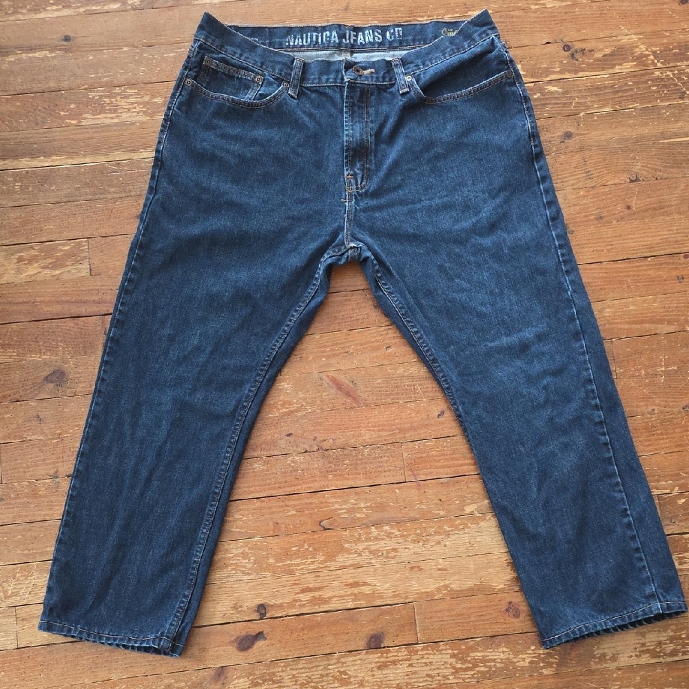 Nautica (Men's 36) Deep Blue Relaxed Jeans